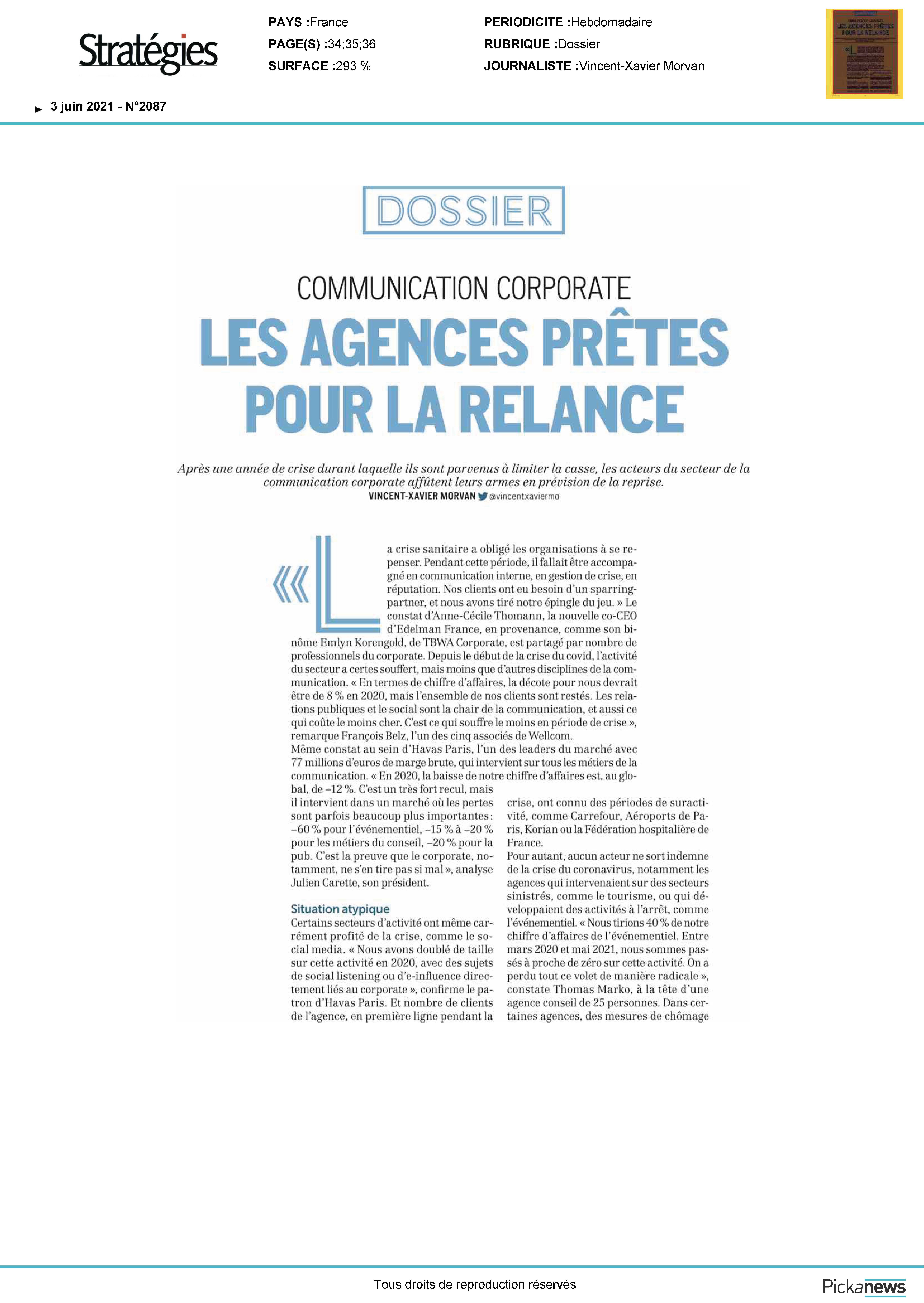 Communication corporate : les agences prêtes pour la relance