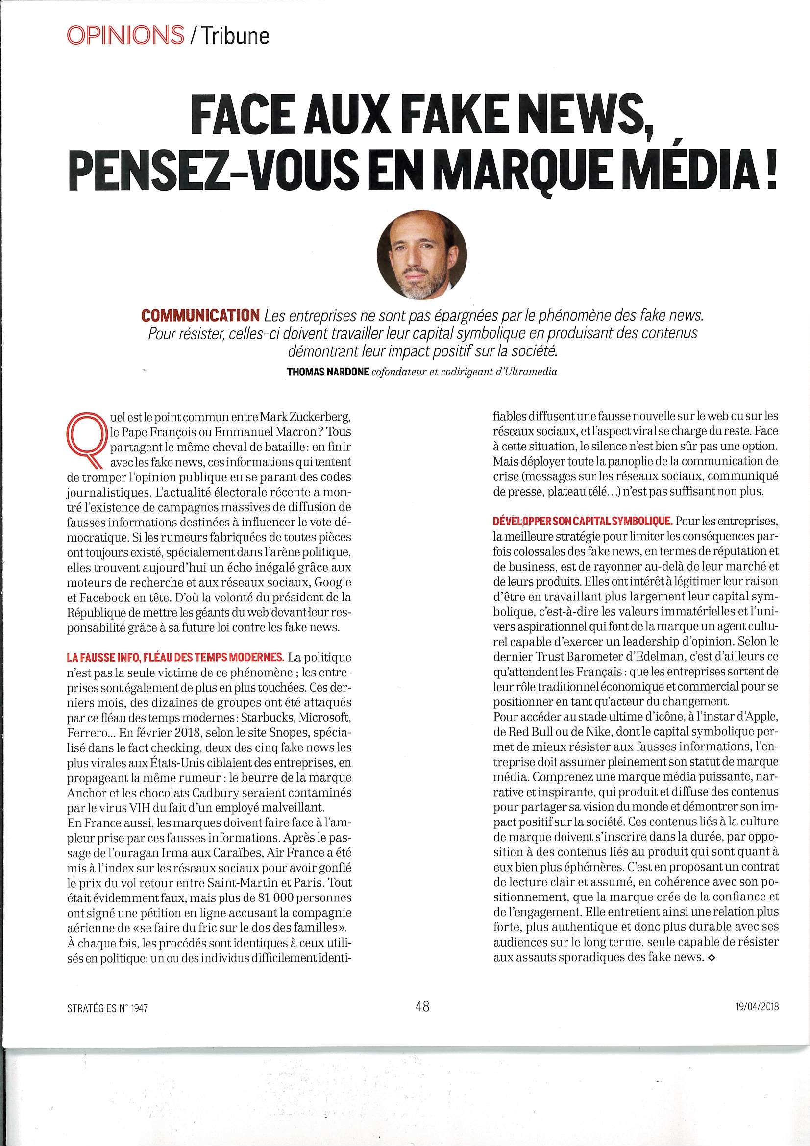 Face aux fake news, l'importance de la marque média