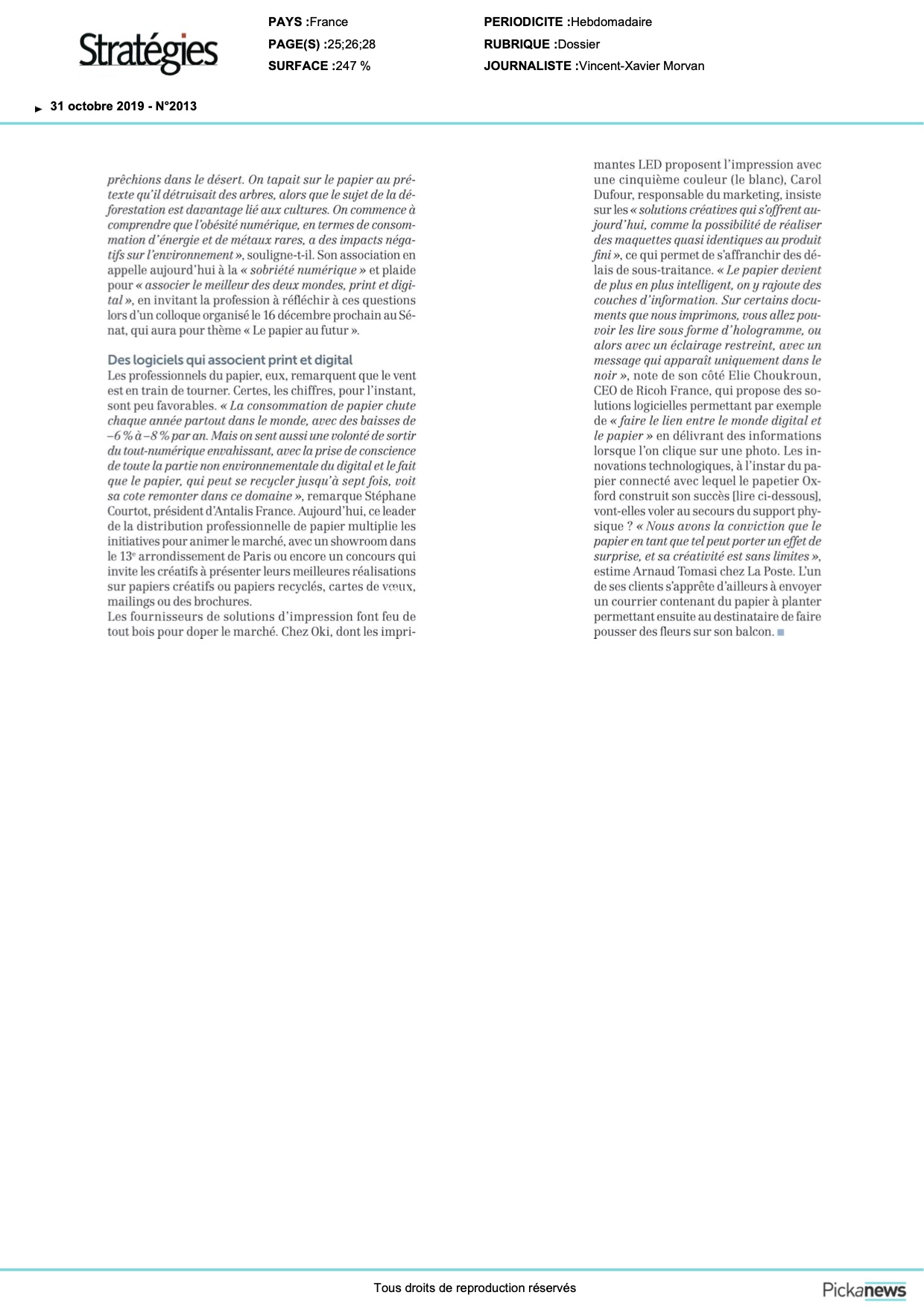Page 3 du dossier Stratégies