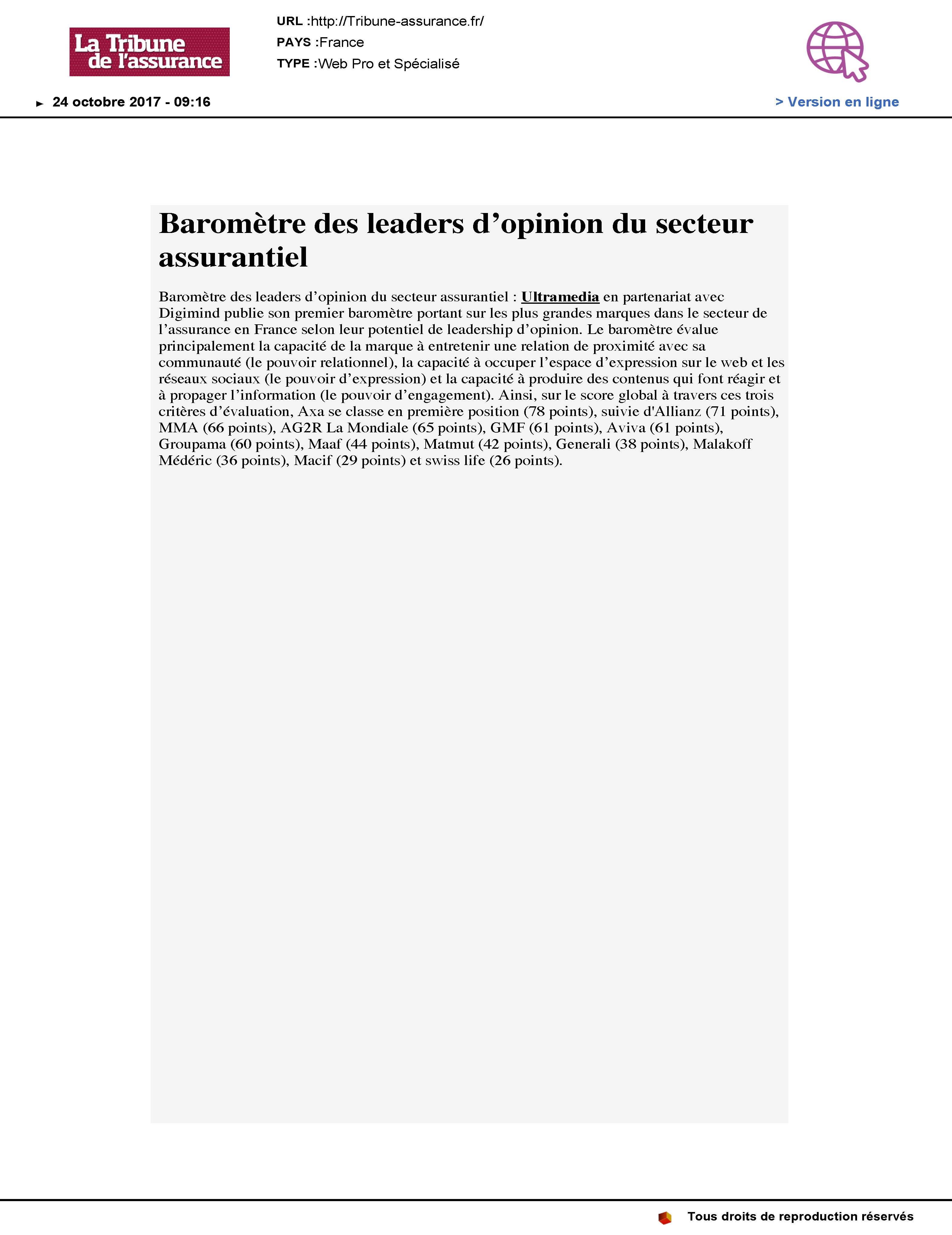 Baromètre des leaders d'opinion