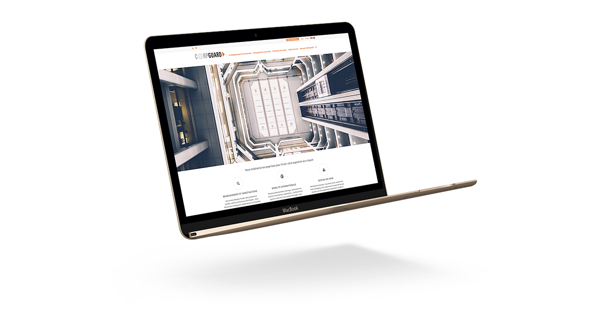 Corpguard refonte du site Intelligence - Ultramedia